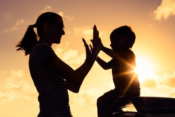 Image of happy mother and child after resolving child arrangements Northumberland